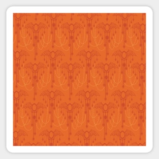 Orange Bats Sticker